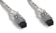 10FT Firewire 1394B Bilingual Cable Silver 9PIN 9PIN