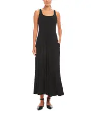 Karen Kane Sleeveless Square Neck Maxi Dress