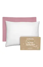 Comfy Cubs Toddler Pillows with Soft Cotton Pillow Case in Mauve at Nordstrom One Size