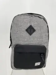 Herschel Mens Heritage Ravenx Crosshatch Backpack Gray Black 21.5L 18x12.25x5.5"