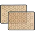 2pcs Non Silicone Dough Macaroon Tray Oven Baking Fondant Pastry Mould She