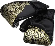 ARTSEWPLY Thai ing Gloves Comfortable Sparring Gloves for Training Durable PU Material Wrist Wrap for Young Kickers Tiger