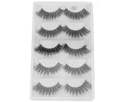 5 Pairs Thick Dense False Lashes Three Dimensional Long Curly False Eyelashes Makeup Tool(D56 )