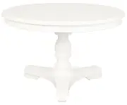 Tasmania 120 cm Round Dining Table - White