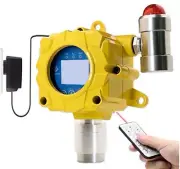 Nitrogen Gas Detector Wall Mount Industrial N2 Gas Monitor Sound Light Alarms