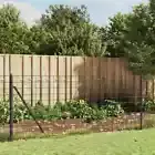 Wire Mesh Fence with Spike Anchors Anthracite 1x25 m vidaXL