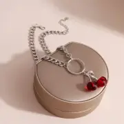 Charms Jewelry Cherry Necklace Delicate Workmanship Special Look