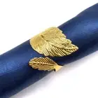 6PCS Metal Napkin Ring Gold/Silver Napkin Ring Holder Dinning Table