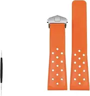 [WUTONGMU] Breathable silicone strap 22mm Fit For TAG Heuer Fit For FORMULA 1 racing Carrera Race Fit For MONACO rubber watchband 22mm Men's Watch accessories