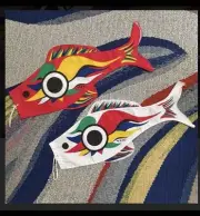Taro Okamoto Art Mini Koi Red and White Set