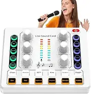Sound Board Mixer - PC Audio Mixer, Audio Mixer for Streaming | Noise Reduction Streaming Audio Mixer, Compact and Flexible Sound Card Mixer, Live Sound Mixer, Digital Sound Interface for Games