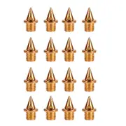 16Pcs Track and Cross Country Spikes Titaniums Alloys Track Spikes Replacement Shoes Spikes for Sports Running Track Shoes gold