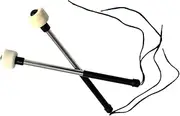 CATIEBYE Replacement Snare Drum Mallets 2 Pack Wool Felt Steel Handle Drum Accessories