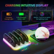 Con Controller Charging Dock Station Charger Base For Switch 2 Joy Black/ White
