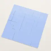 100X 10x10x1mm Silicon Chip Thermal Pad Heatsink Conductive Insulation Paste -UU