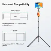 Ugreen Aluminum Selfie Tripod Stand for Phone Tablet Gopro Samsung iPad iPhone