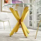 28 Inch Gold Metal Table Base for Coffee Table,Dining Table, Heavy Duty Table Le