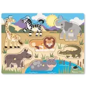 Melissa and Doug - Peg Puzzle - Safari 7 Pieces