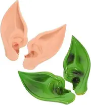 WOFASHPURET Elegant Elf Ears Fairy Ears Cosplay Halloween Carnival Masquerade 2 Pair Set