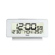 Wood Electronic Alarm Clock With Indoor Temperature Calendar White Alarm Clocks & Clock Radios