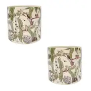 2PK Urban May Gibbs Gumnut Babies Home Garden Decor Plant Pot Green Planter 14cm