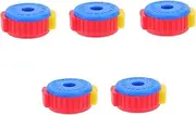 Mikinona 5pcs Drum Cymbal Nuts Quick Release Set for Easy Installation Random Color Replacement Accessories for Drum Set Assembly Random Color