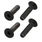 4pcs M5x17mm Flat Countersunk Head Hex Socket Left Hand Thread Bolt DIN7991