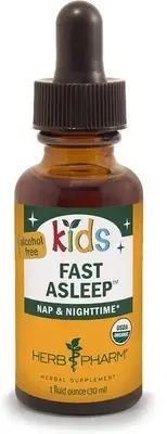 Kids Fast Asleep ? Tasty, Organic, Alcohol-Free Kids Sleep Support Herbal Extrac