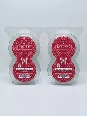 Scentsy Pods Cranberry Candy Cane Twin Pack Discontinued Scent Lot of 2 NEW