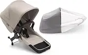 Bugaboo Donkey 5 Duo Extension Set, Converts Your Donkey 5 Mono into a Duo Pushchair, Side by Side, Improved Design, Reversible Seat and One Hand Steering, Desert Taupe