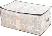 Aimedia Kotatsu Futon Storage Bag, Kotatsu Futon Storage Case, Kotatsu Futon, Storage Bag, Storage Box, Bedding, Storage, for Futons, Scandinavian Pattern, Non-woven Fabric, Dustproof, Breathable,