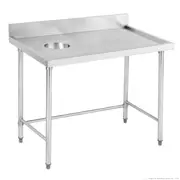 Modular Systems High Quality Stainless Steel Bench With Splashback SWCB-7-1200L - SWCB-7-1200L