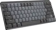 Logitech MX Mechanical Mini Wireless Illuminated Keyboard, Clicky Switches, Metal Grey