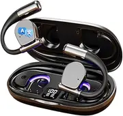 Wireless AI Translation Earbuds, 150 Languages, Open-Ear Bluetooth Sport Headphones, Long Battery Earphones, Clear Audio, Two-Way Real-Time Translator, Workout & Travel (AI Translation, Black)