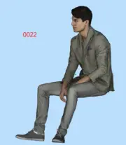 Resin 1:24 1:43 1:64 1:87 Sitting Man Painted Figure Scene Props F Car Toys