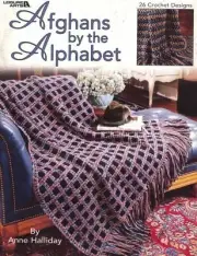 NEW AFGHANS BY THE ALPHABET 26 CROCHET DESIGNS OOP