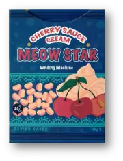 Meow Star Vending Machine (Cherry) Playing Cards by Bocopo Poker Cats