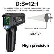 Digital Color Screen Industrial Infrared Thermometer Laser IR02C Non-contact ℃/℉