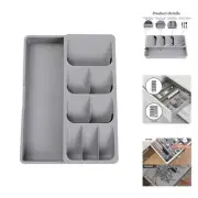 Silverware Organizer Storage Tray,Cutlery Expandable Organizer for Kitchen Dr...