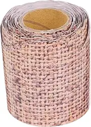 KAILIKETIY 1roll Decorative Burlap Bulletin Board Trim Removable Border for Classroom and Event Decor Versatile Border for Playrooms Kindergarten More
