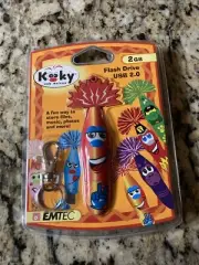 EMTEC Kooky Wave 2, USB 2.0 Flash Drive 2 GB, New In Package Yellow. Collectible
