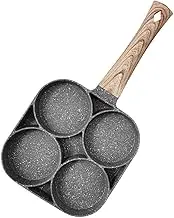 4 Cup Fried Egg Pancake Burger Pan Non Stick Breakfast Egg Pan Cookwares Compatible with All Heat Sources