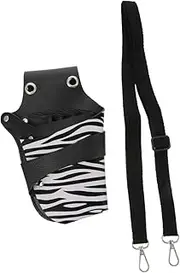 Ipetboom Hairdressing Tool Bag Durable Barber Scissors Waist Bag with Craftsmanship Convenient Storage for Scissors Combs Clips Practical present for Hairdressers