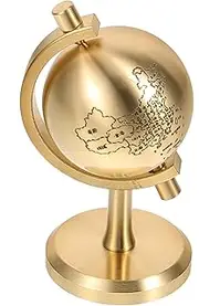 BESPORTBLE Desktop Globe Decor Rotating World Map Ornament Base for Office Home Artistic Touch