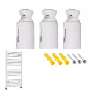 Adjustable Replacement Mounts for White Towel Rail Radiators Pack of 3