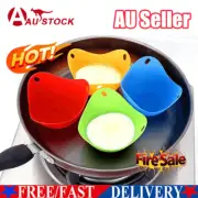 4Pcs Silicone Egg Poacher Poaching Pods Pan Poached Cups Moulds For Kitchen EV
