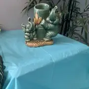 Ceramic Lucky Bamboo Elephants Planter