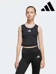 adidas Black All Sports Favorite Crop Top Kids (E43058) | $42