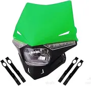 Motorcycle Headlights For EXC SX SXF XC MX SMR For Enduro Supermoto Green LED Headlight Motorcycle Auxiliary Light Motorcycle LED Spotlight Lights