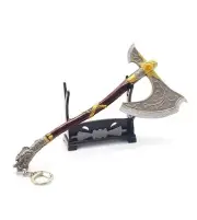 God of War Ragnarok Keychain Kratos Leviathan Axe Replica Accessory Game
